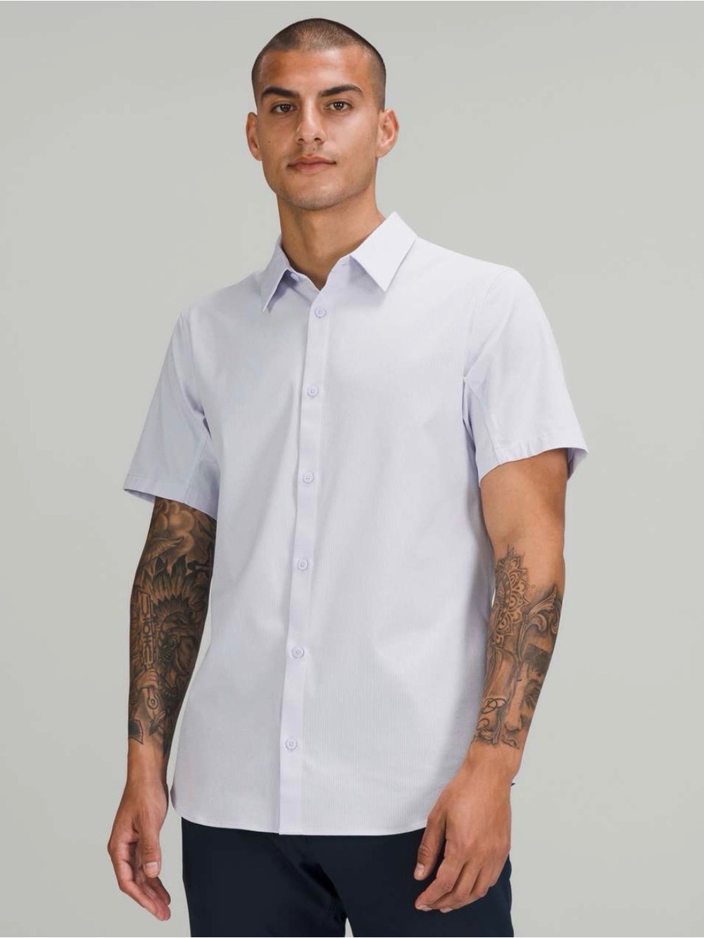 Lululemon Men’s Blue Airing Easy XL Button Down Shirt Business Casual Stretch
